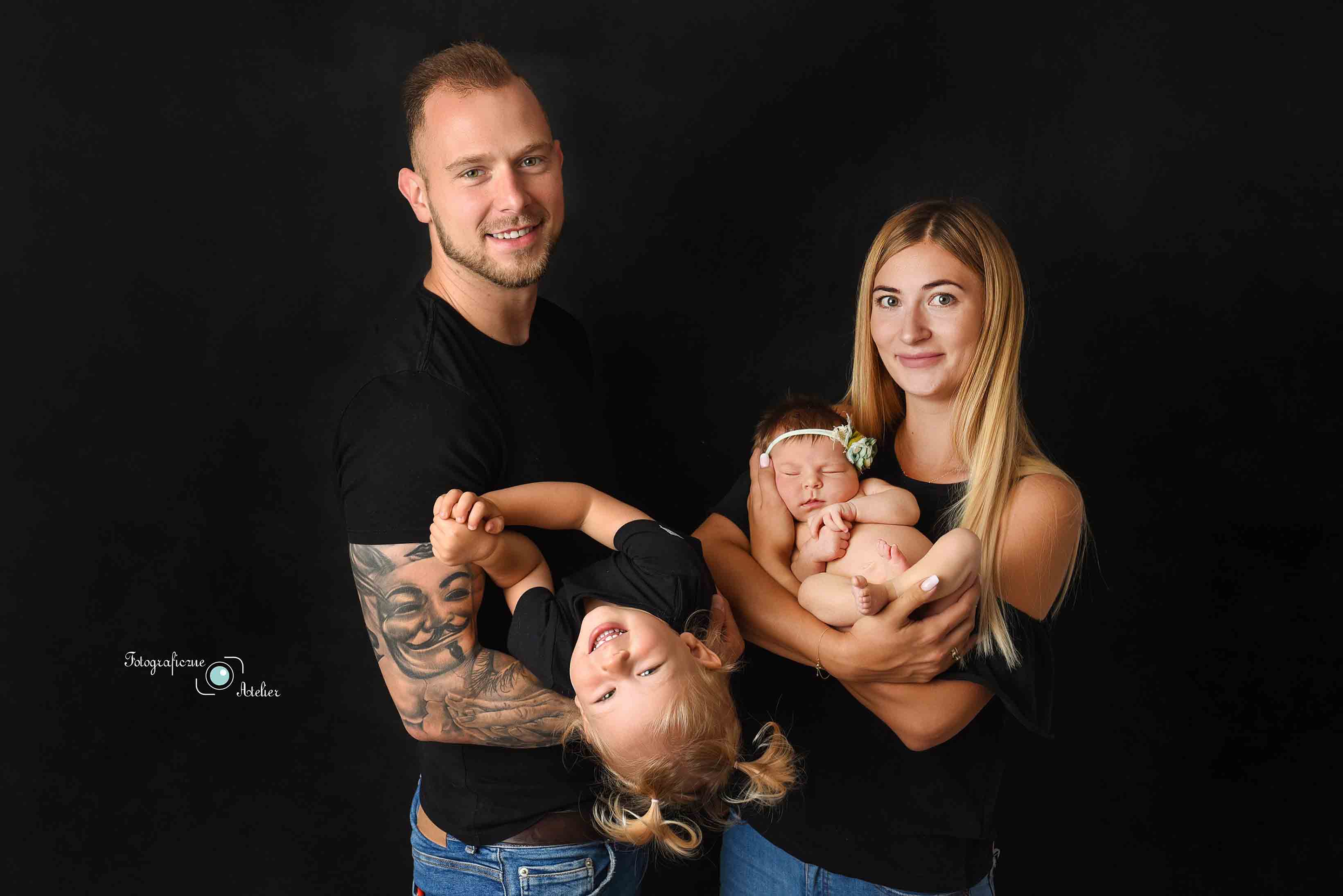 fotografia rodzinna z noworodkiem poznań