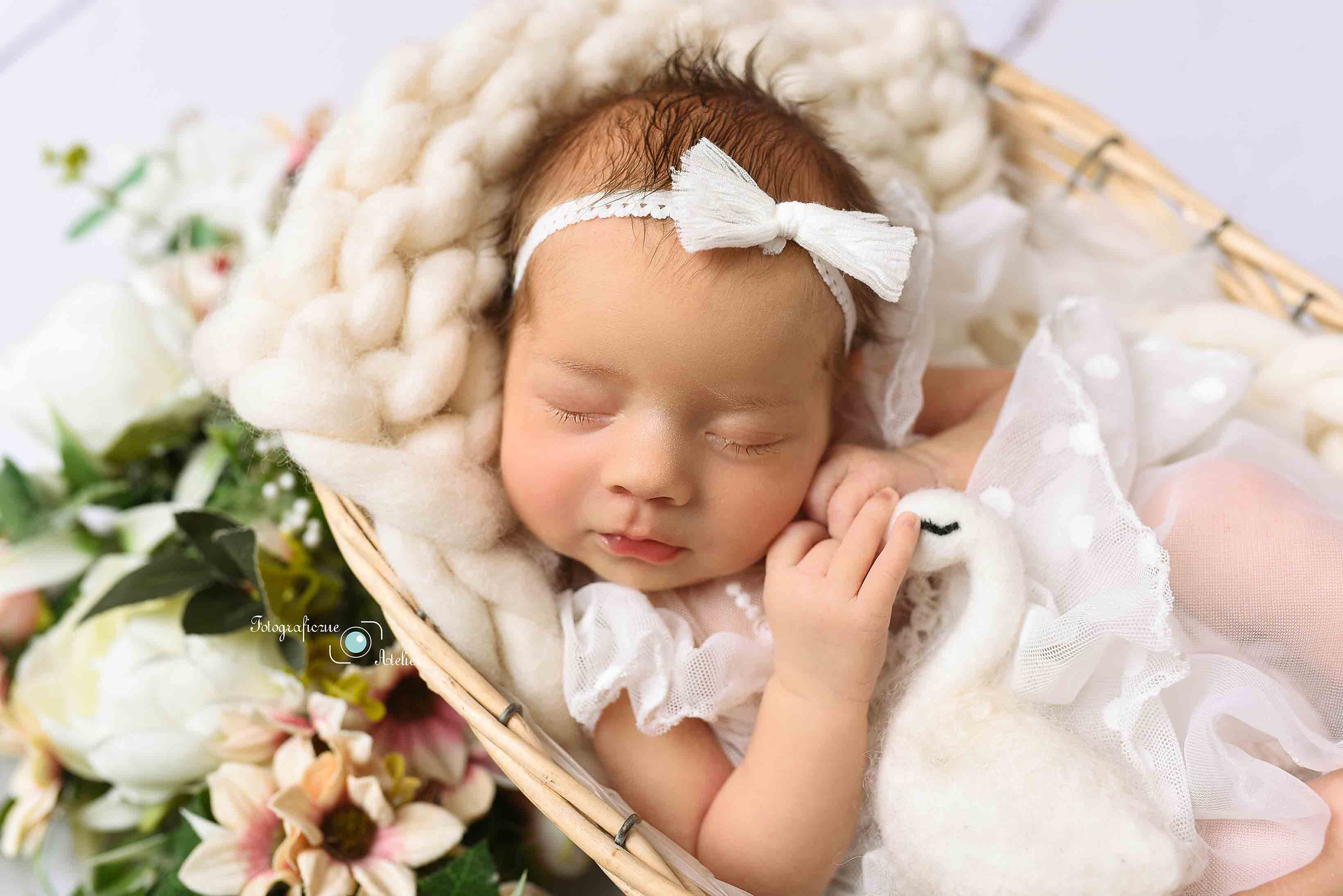 sesja śpiące noworodka