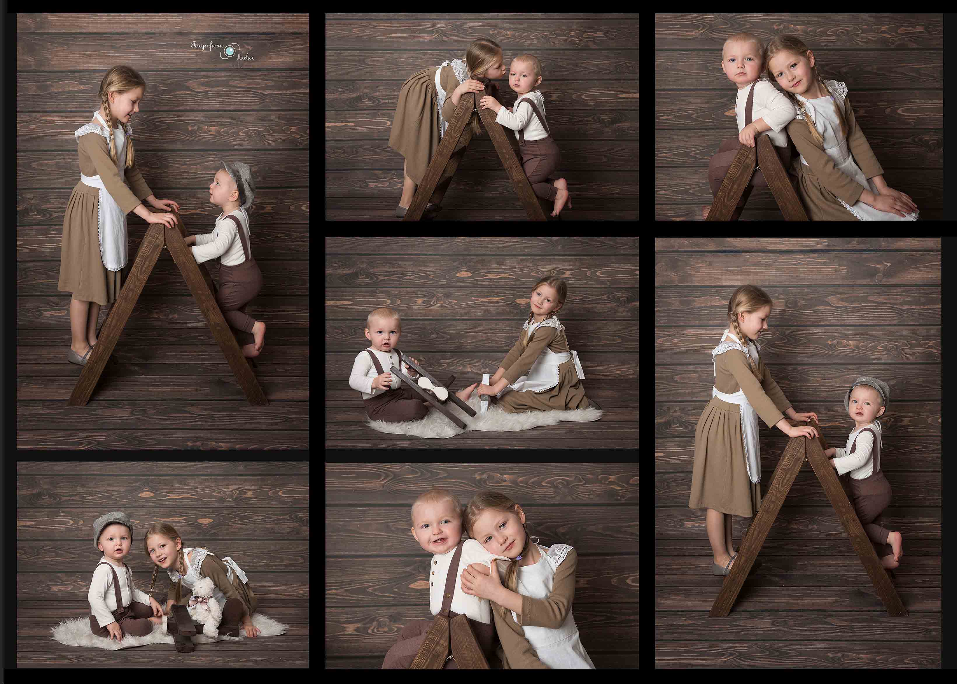 kolaż sesja dziecięca poznań