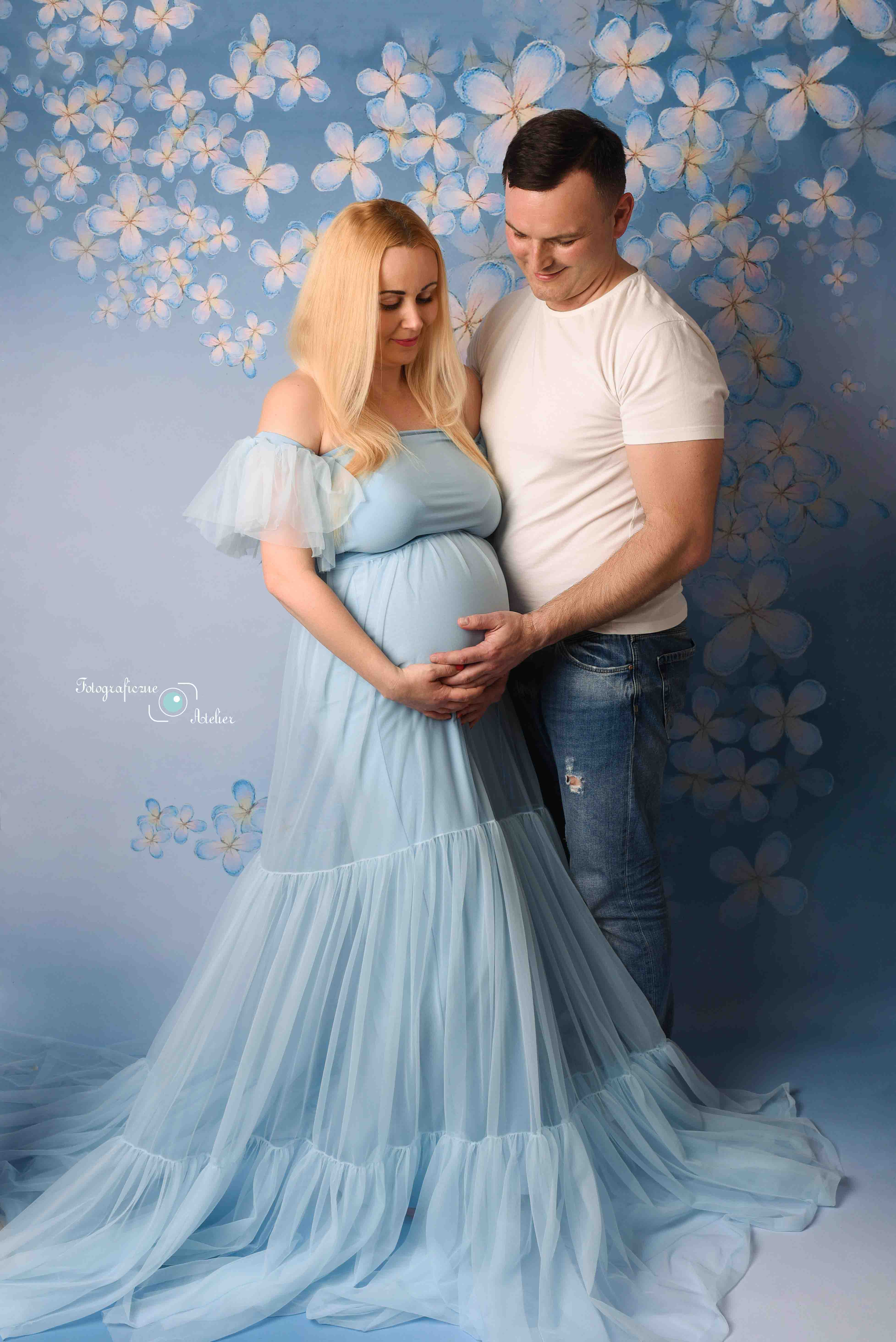 sesja z partnerem brzuszkowa
