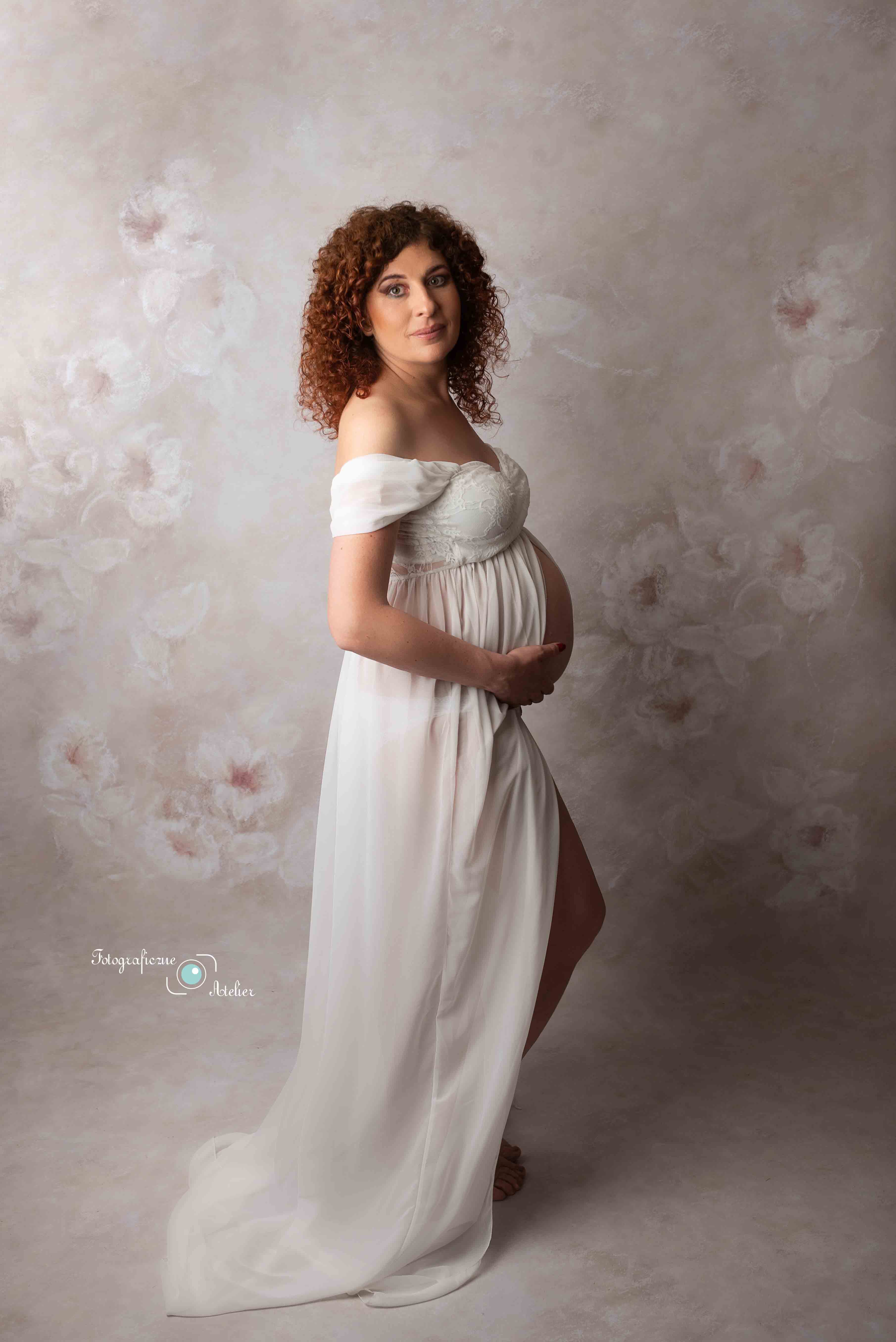 foto ciążowe poznań kwiaty