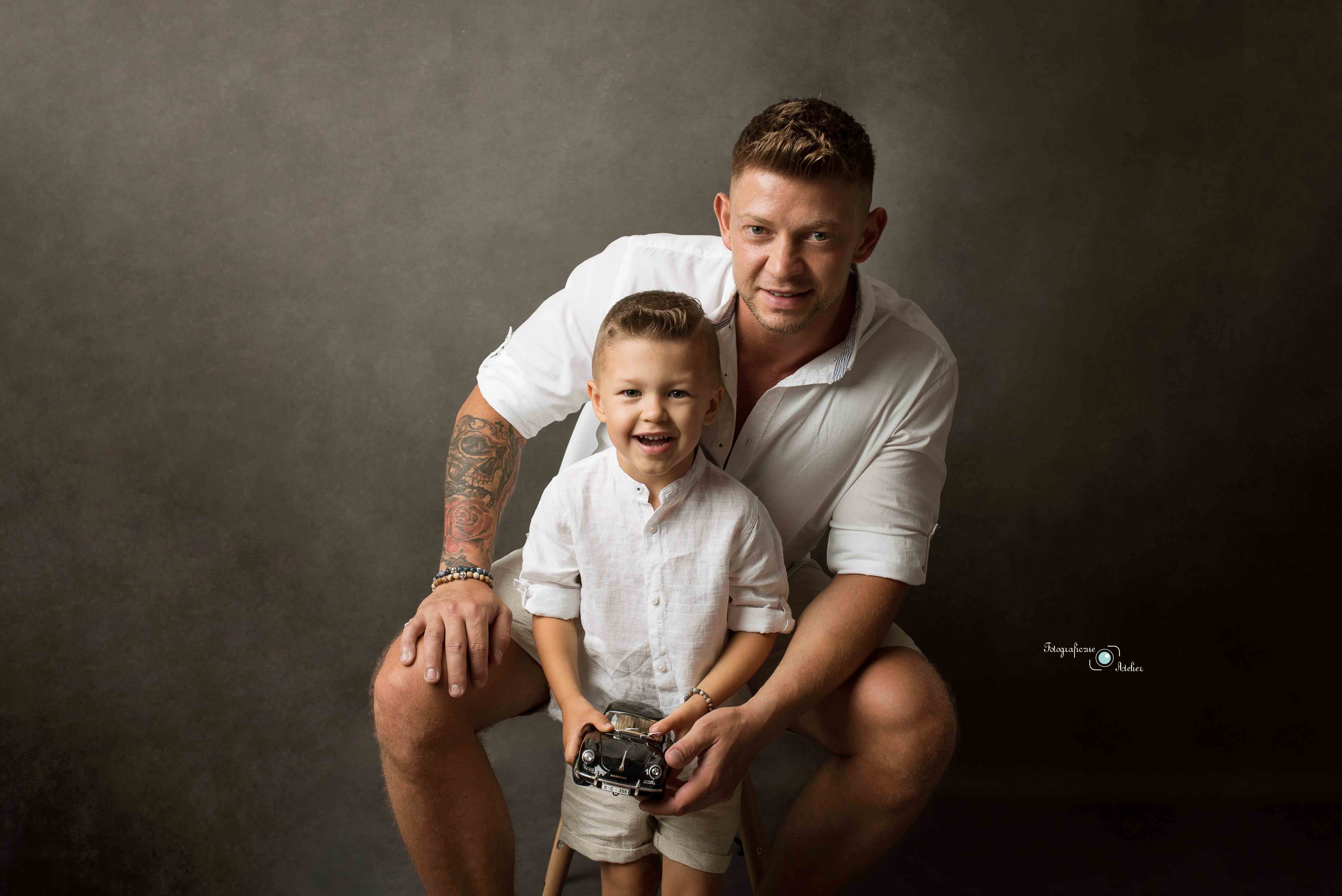 ojciec z synem fotografia rodzinna