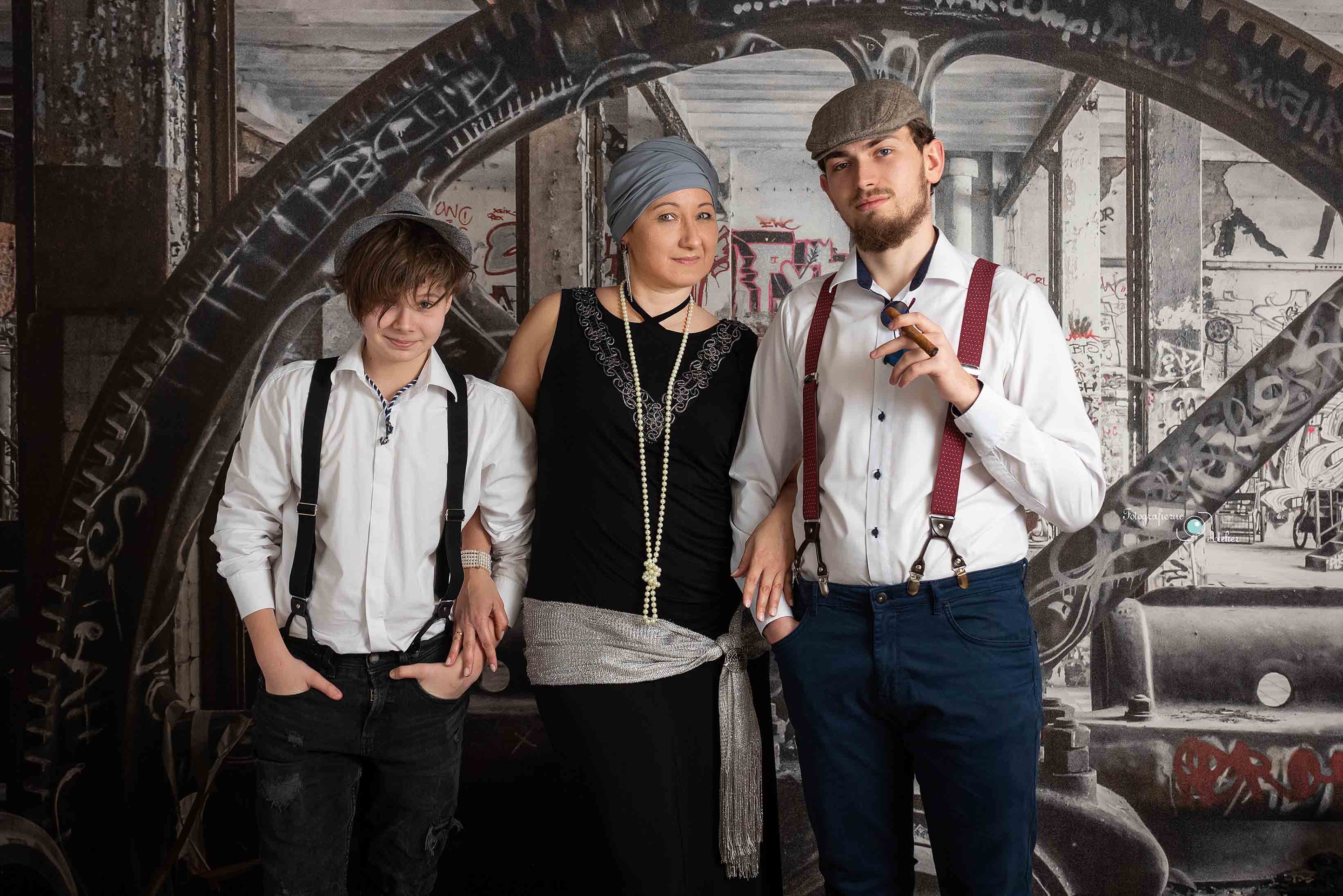 sesja rodzinna retro