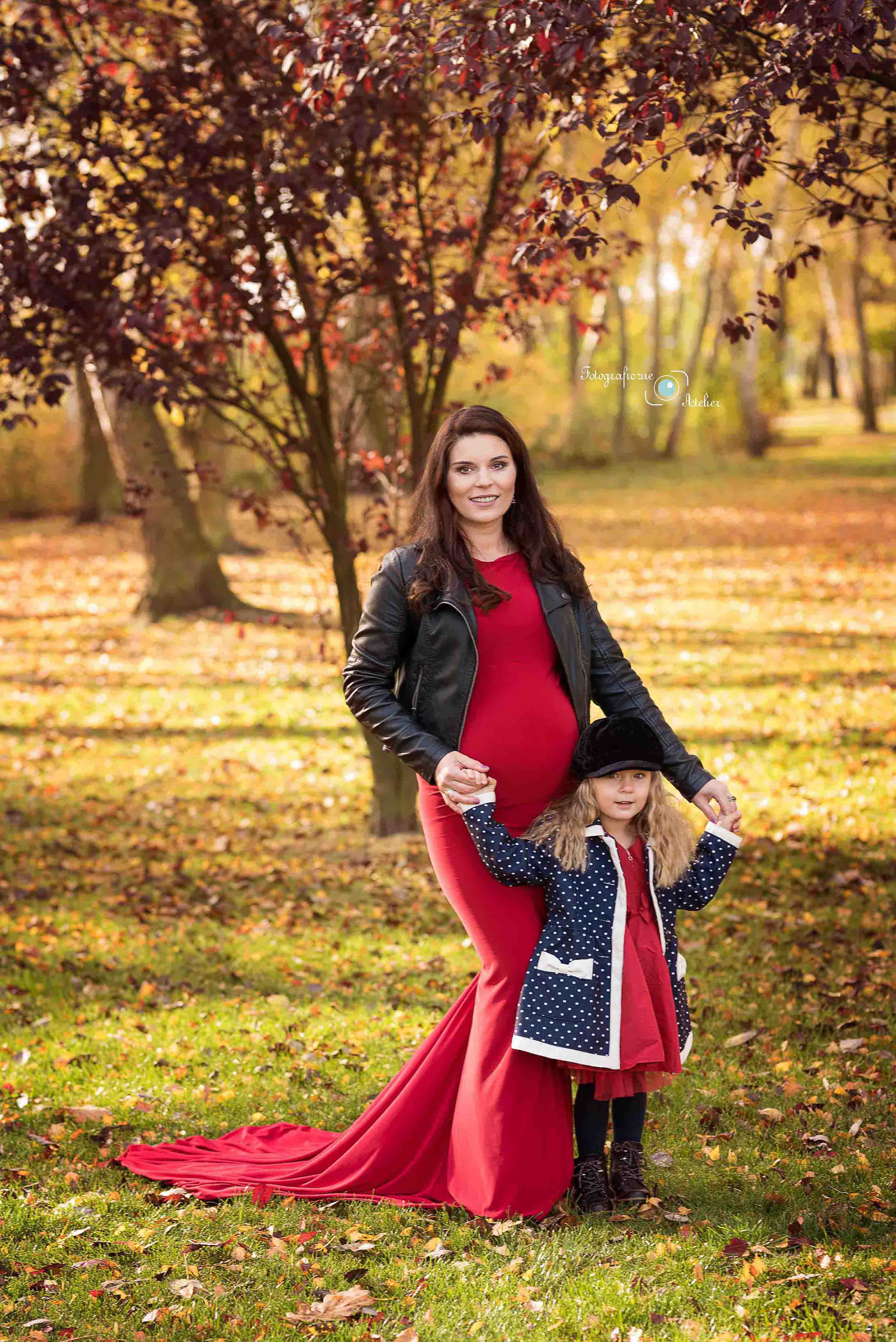 sesja ciążowa z dzieckiem plener