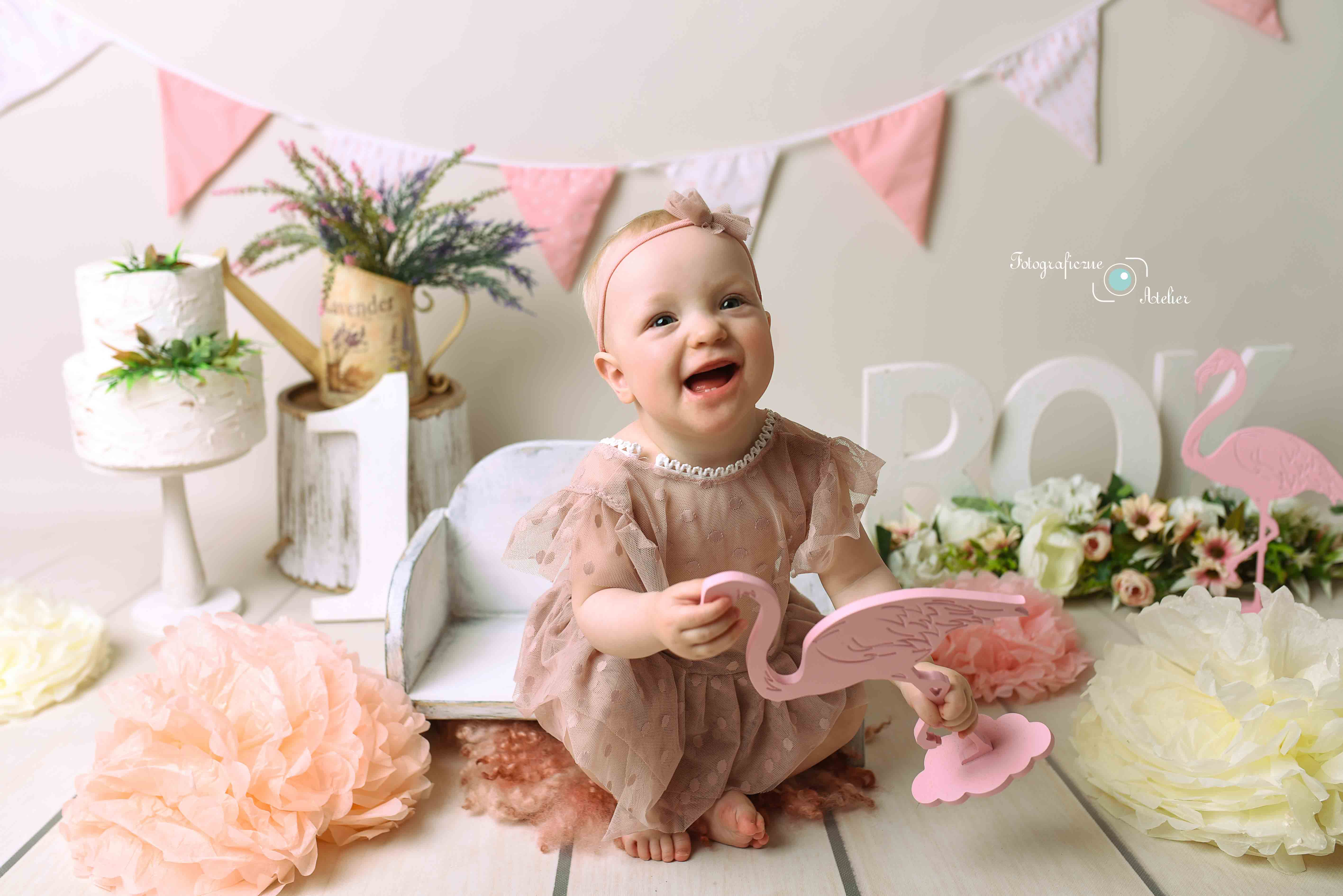 sesja roczkowa flamingi