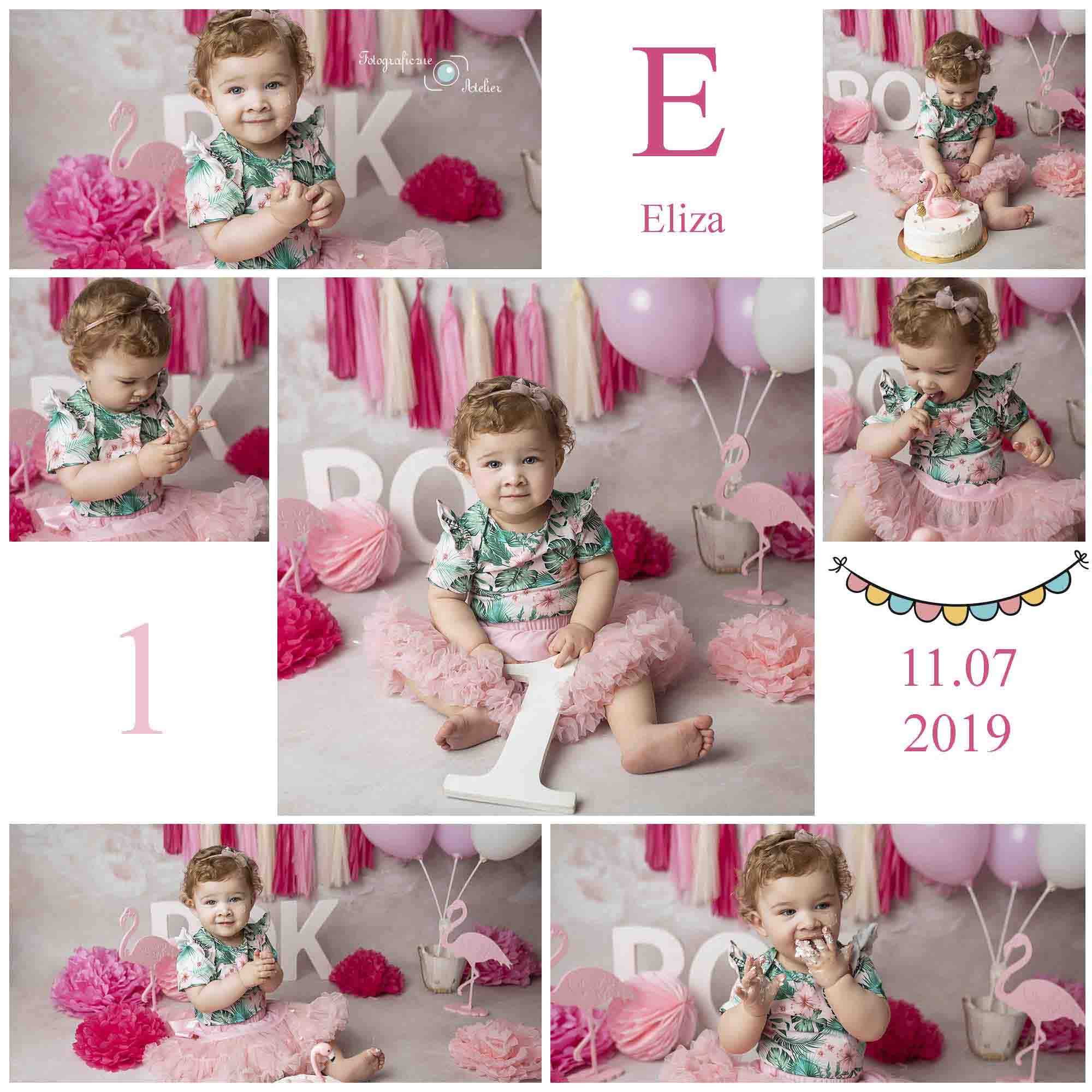 1 urodziny sesja zdjęciowa na różowo