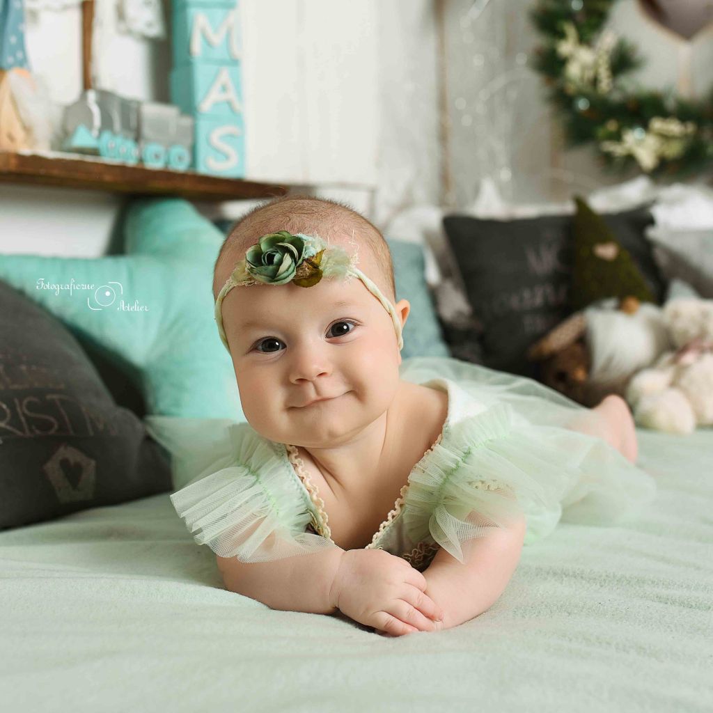 niemowlak sesja świąteczna